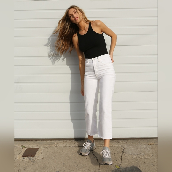 LEVI'S Ribcage Straight Ankle in Cloud Over Size 27 - Picture 8 of 16